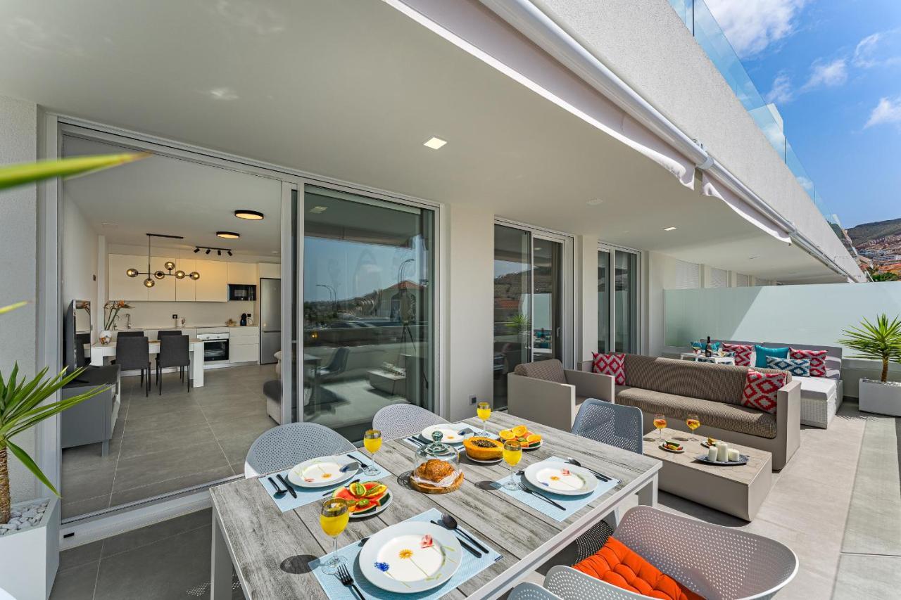 Modern New Apartment Las Terrazas De Costa Adeje. Heated Pool, Big Terrace And Private Parking Exterior foto